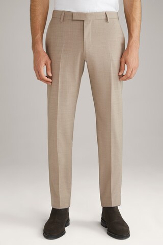 JOOP! Slim fit Pleated Pants 'Blayr' in Beige: front