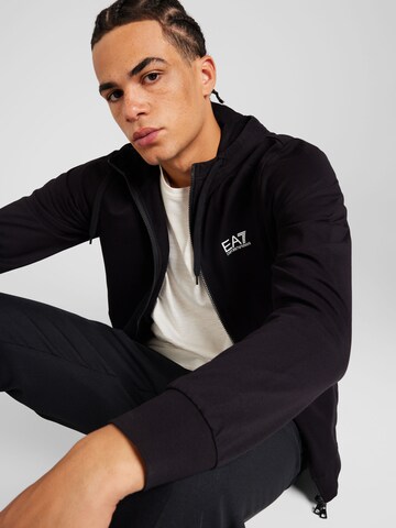 Giacca di felpa di EA7 Emporio Armani in nero