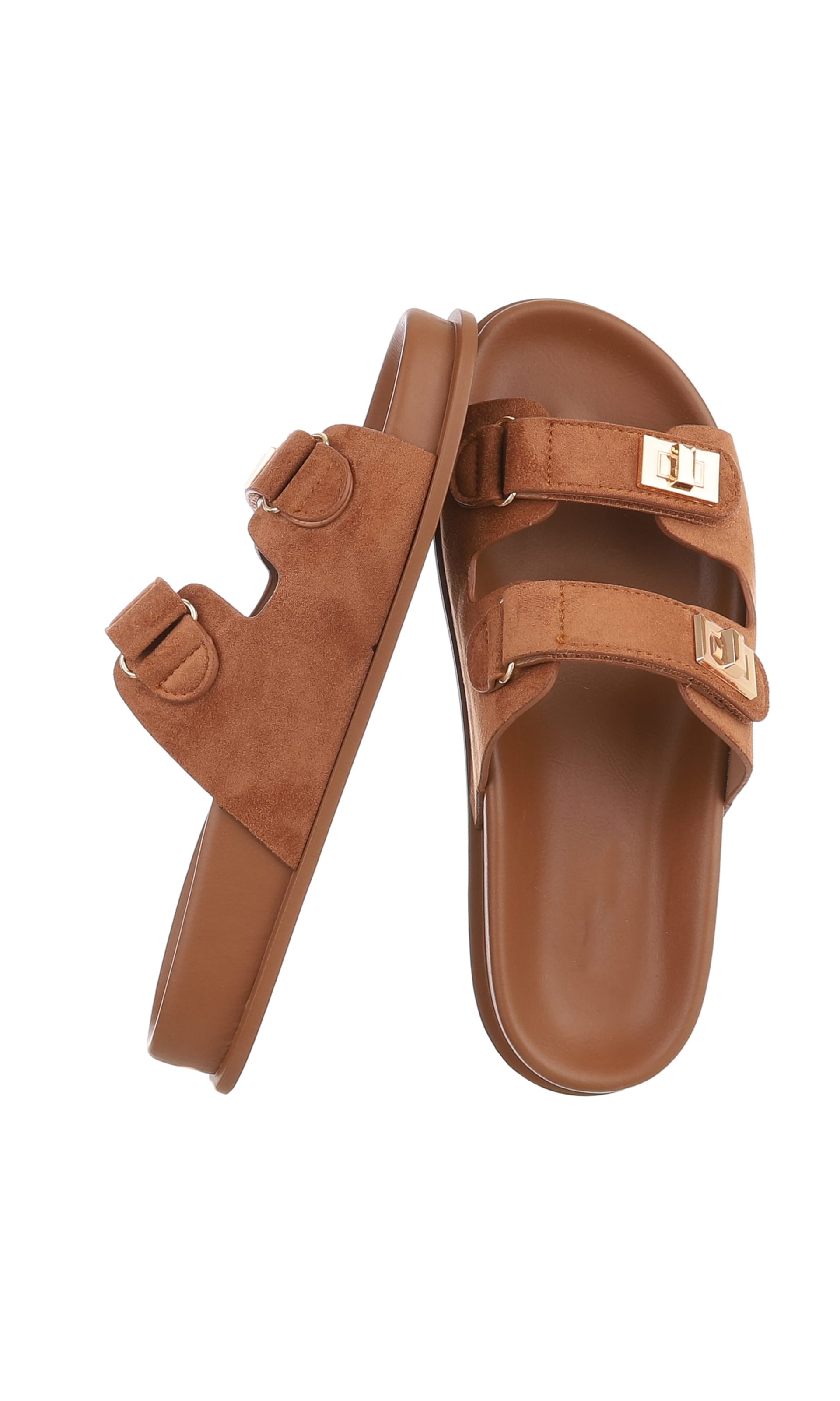 Ital-Design Pantolette in Braun