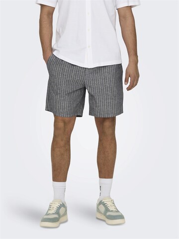 Only & Sons Regular Shorts 'Tel' in Grau: predná strana