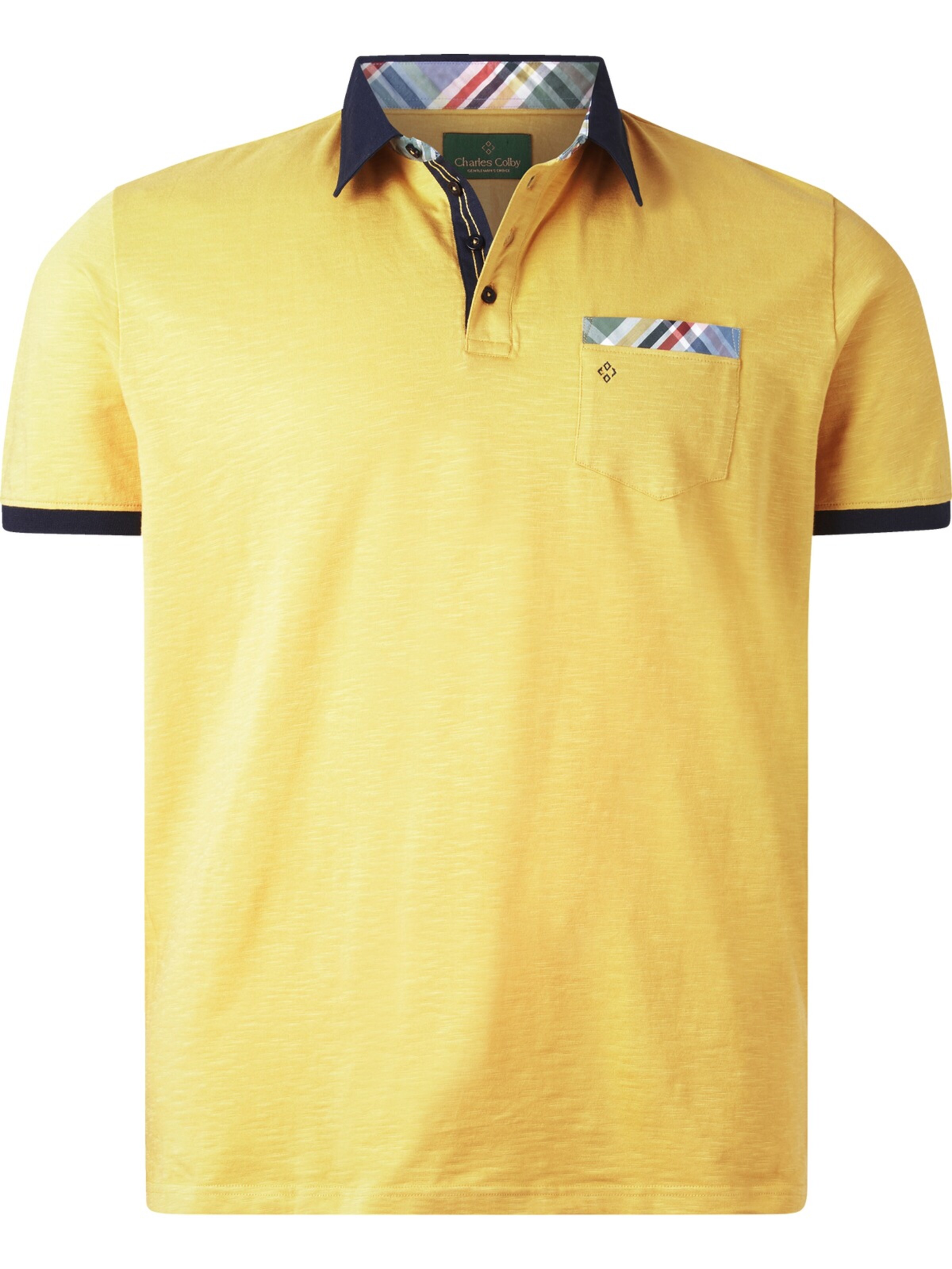Charles Colby Shirt ' Earl Breandan ' in Yellow: front