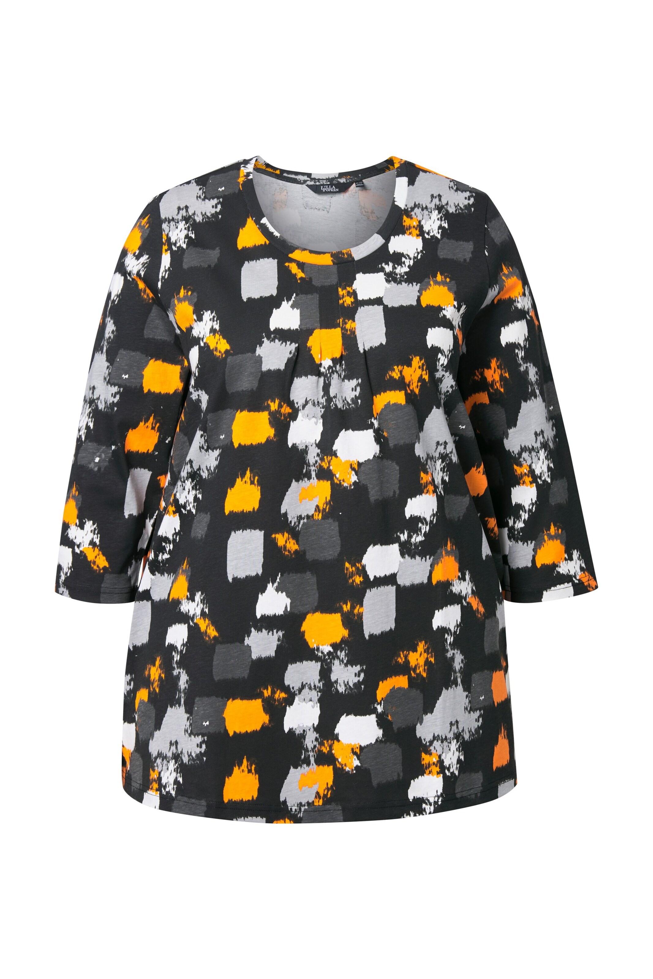 Ulla Popken Shirt in Zwart: voorkant