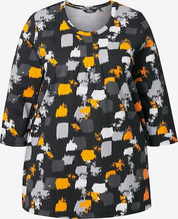 Ulla Popken Shirt in Zwart: voorkant