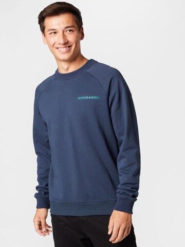 SCOTCH & SODA Sweatshirt in Blauw: voorkant