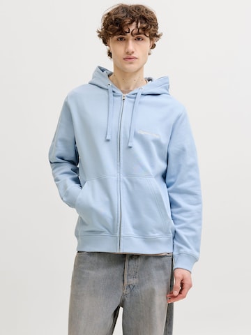 JACK & JONES Sweatvest 'JORNorrebro' in Blauw: voorkant