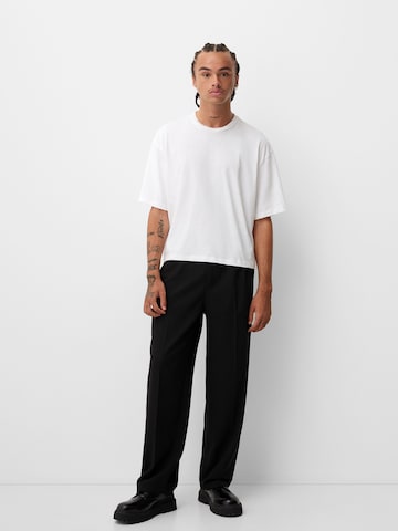 Bershka Tapered Hose in Schwarz