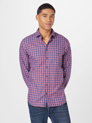 OLYMP Regular fit Button Up Shirt in Blue: front