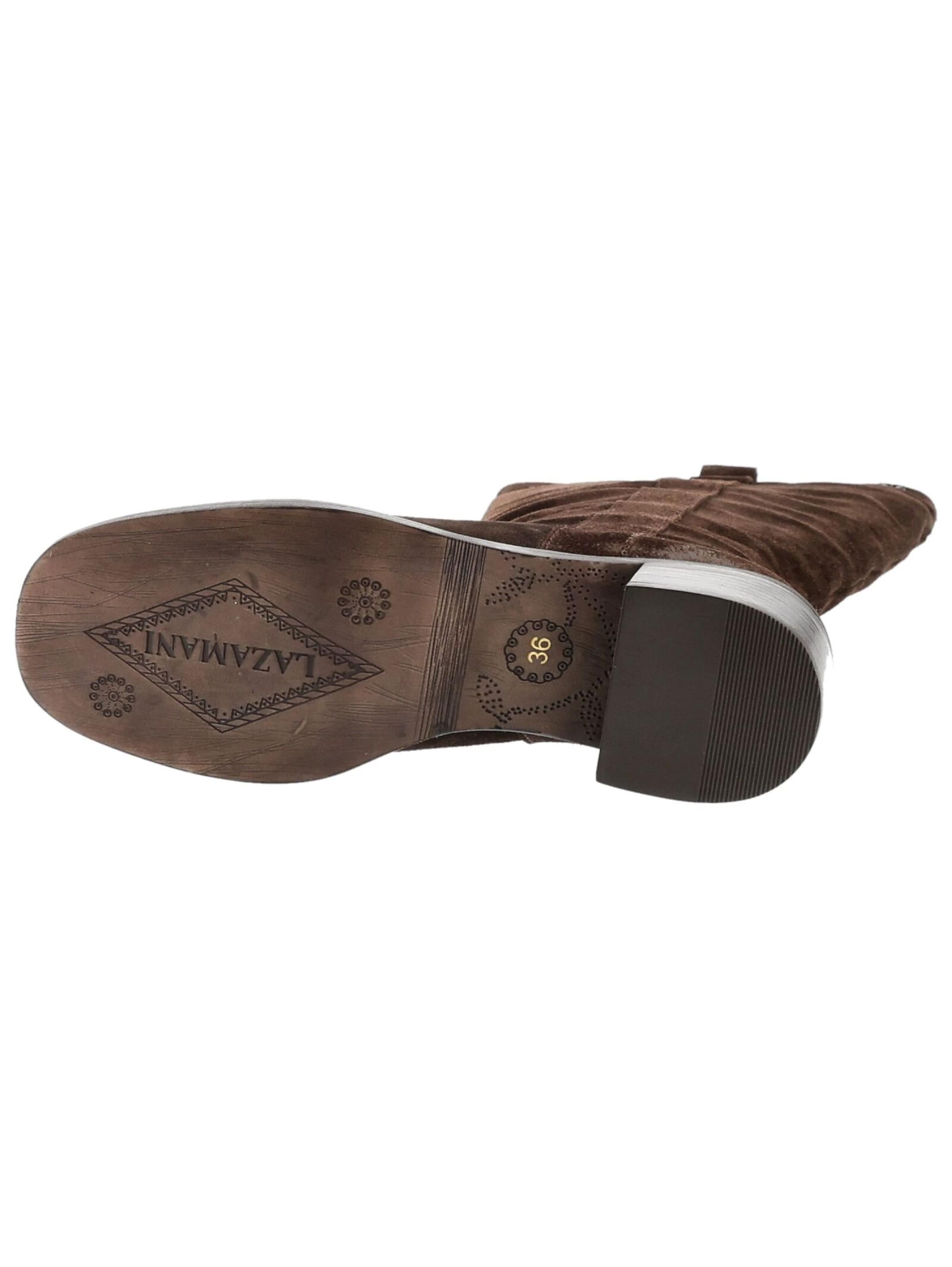 LAZAMANI Boots 'Lazamani' in Brown: bottom