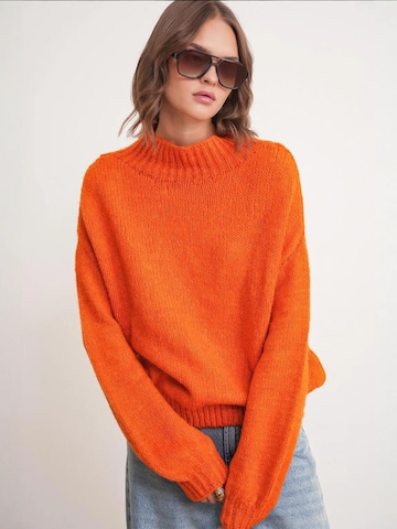 Pullover di MixRay in arancione: frontale