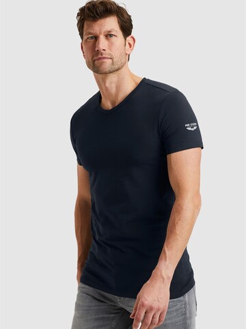 PME Legend Undertröja '2-pack basic T-shirts with V-neck' i blå