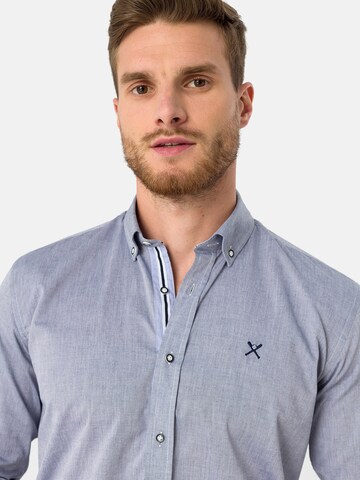 Coupe regular Chemise Jacey Quinn en bleu