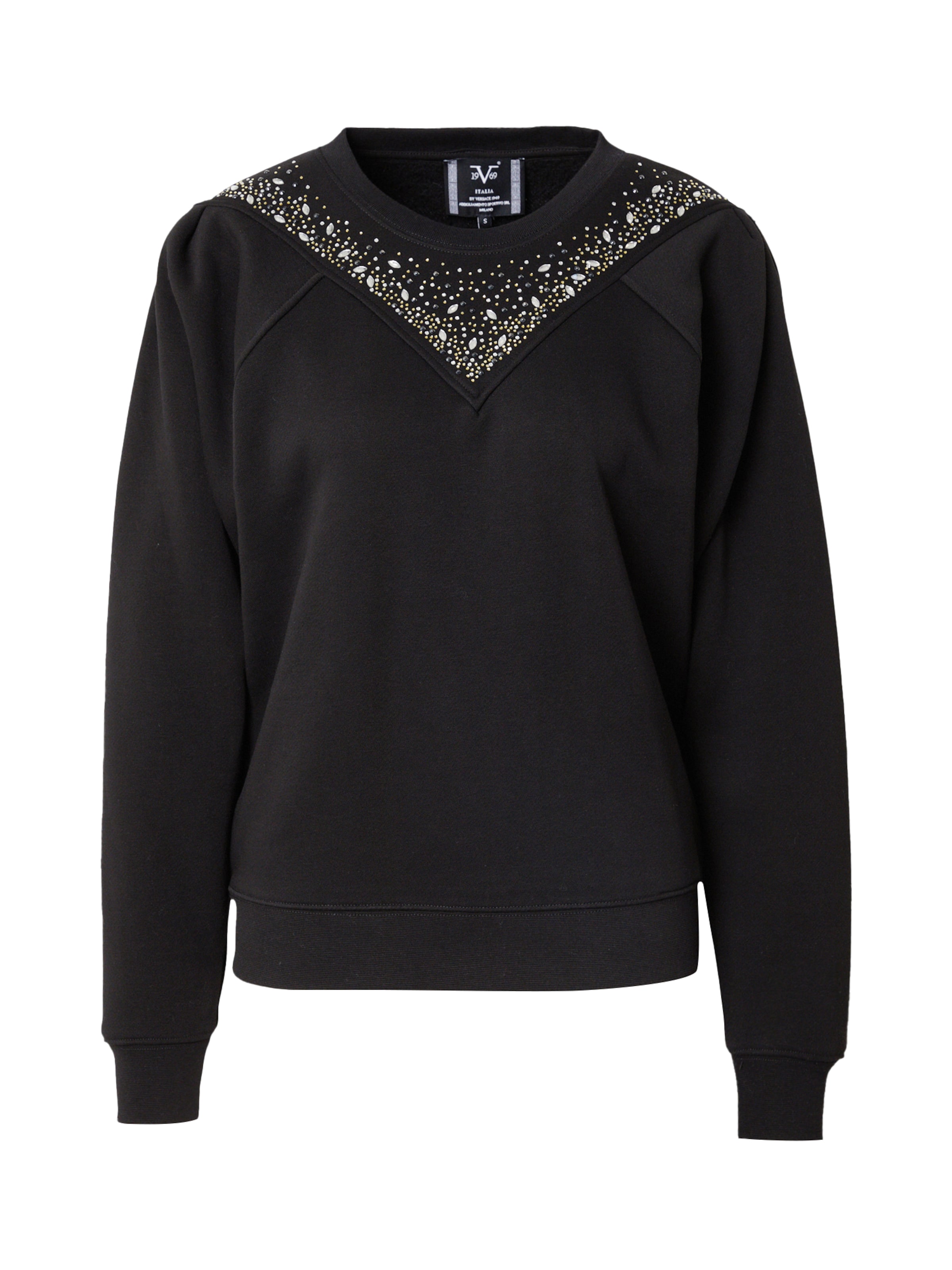 19V69 ITALIA Sweatshirt 'GIULIA' in Black: front