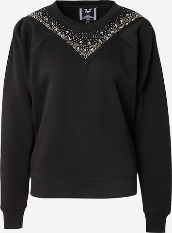 19V69 ITALIA Sweatshirt 'GIULIA' i svart: framsida