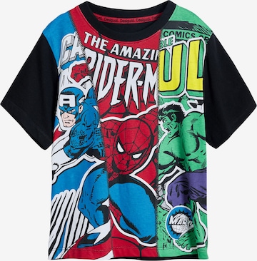 juoda Desigual Marškinėliai 'Marvel™': priekis