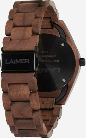 LAiMER Analog Watch 'Christiano' in Brown