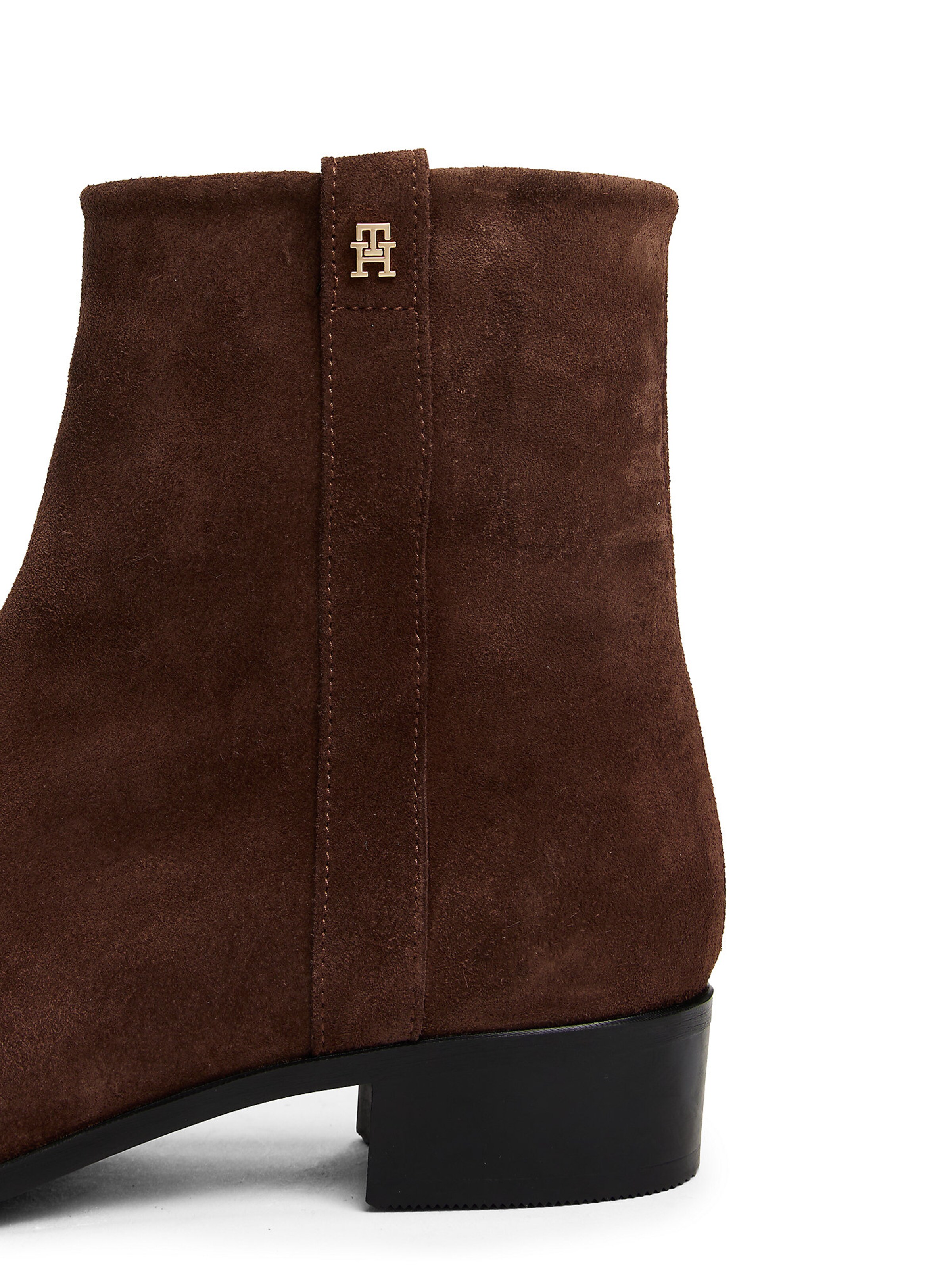 TOMMY HILFIGER Enkellaarsjes in Bruin