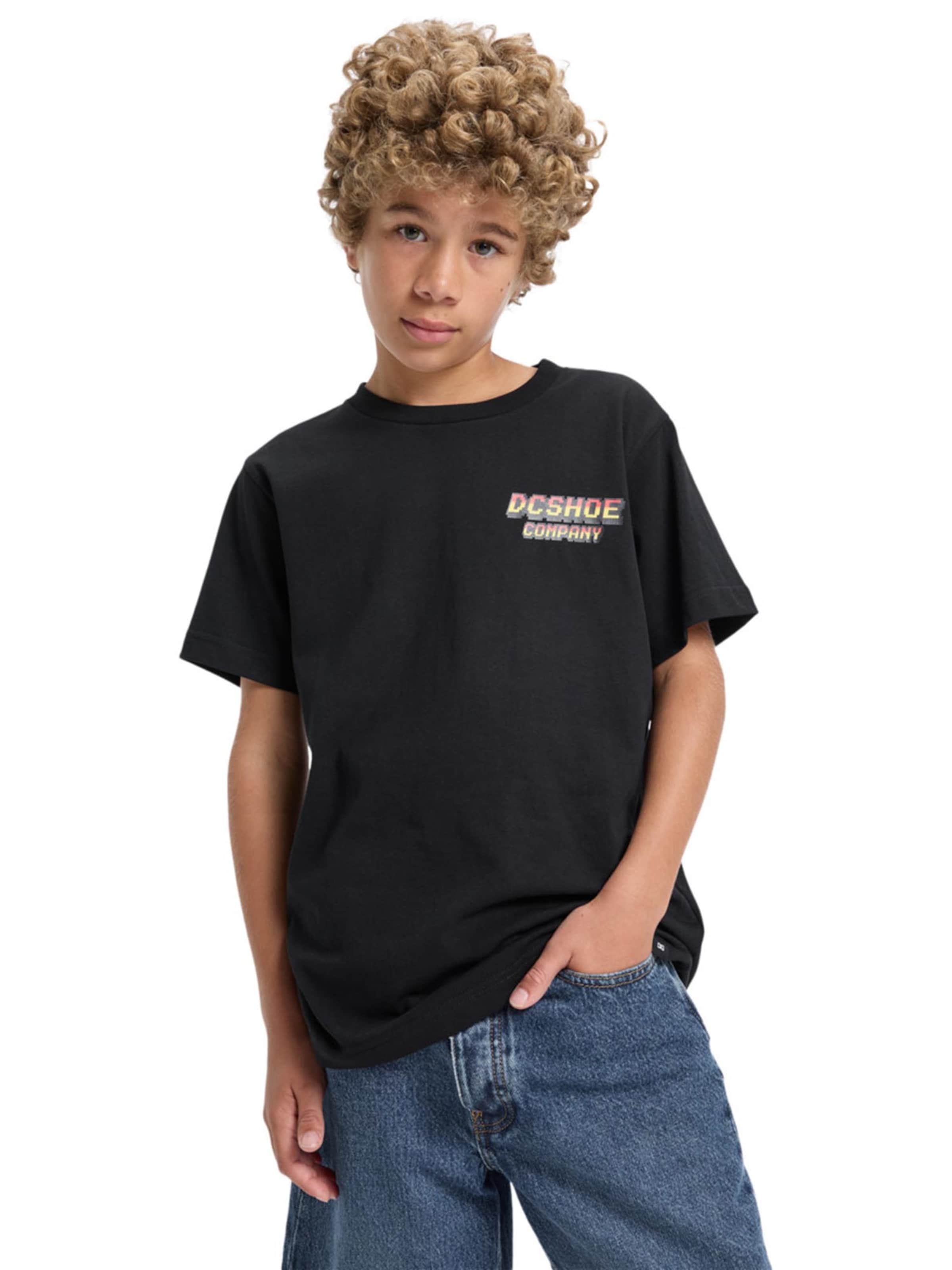 DC Shoes Funkcionalna majica 'TWO BIT' | črna barva: sprednja stran