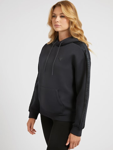 GUESS Athletic Sweatshirt in Black: front