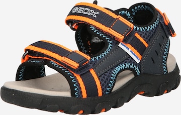 GEOX Sandals & Slippers 'Strada' in Blue: front