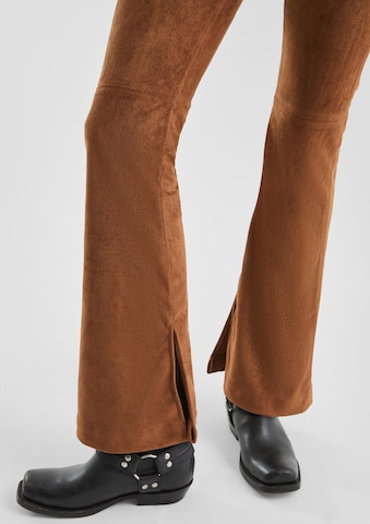 QS Flared Pants in Brown