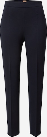 BOSS Black Pleated Pants 'TILUNARA' in Blue: front