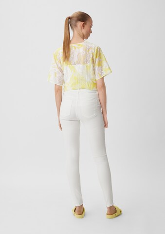 comma casual identity Skinny Pants in White: back
