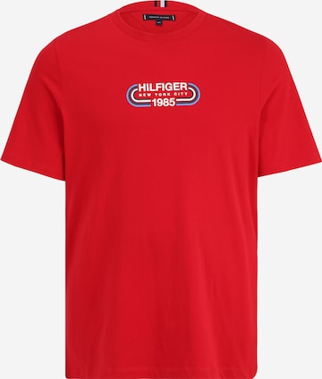 T-Shirt Tommy Hilfiger Big & Tall en rouge : devant
