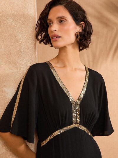 love & roses Dress in Gold / Black, Item view