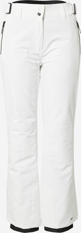 KILLTEC Regular Outdoor Pants 'Siranya' in White: front