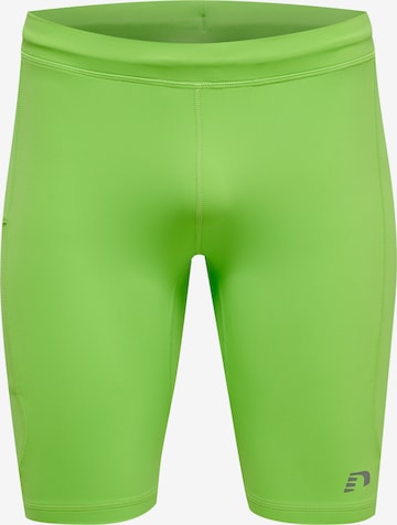 Skinny Pantalon de sport Newline en vert : devant