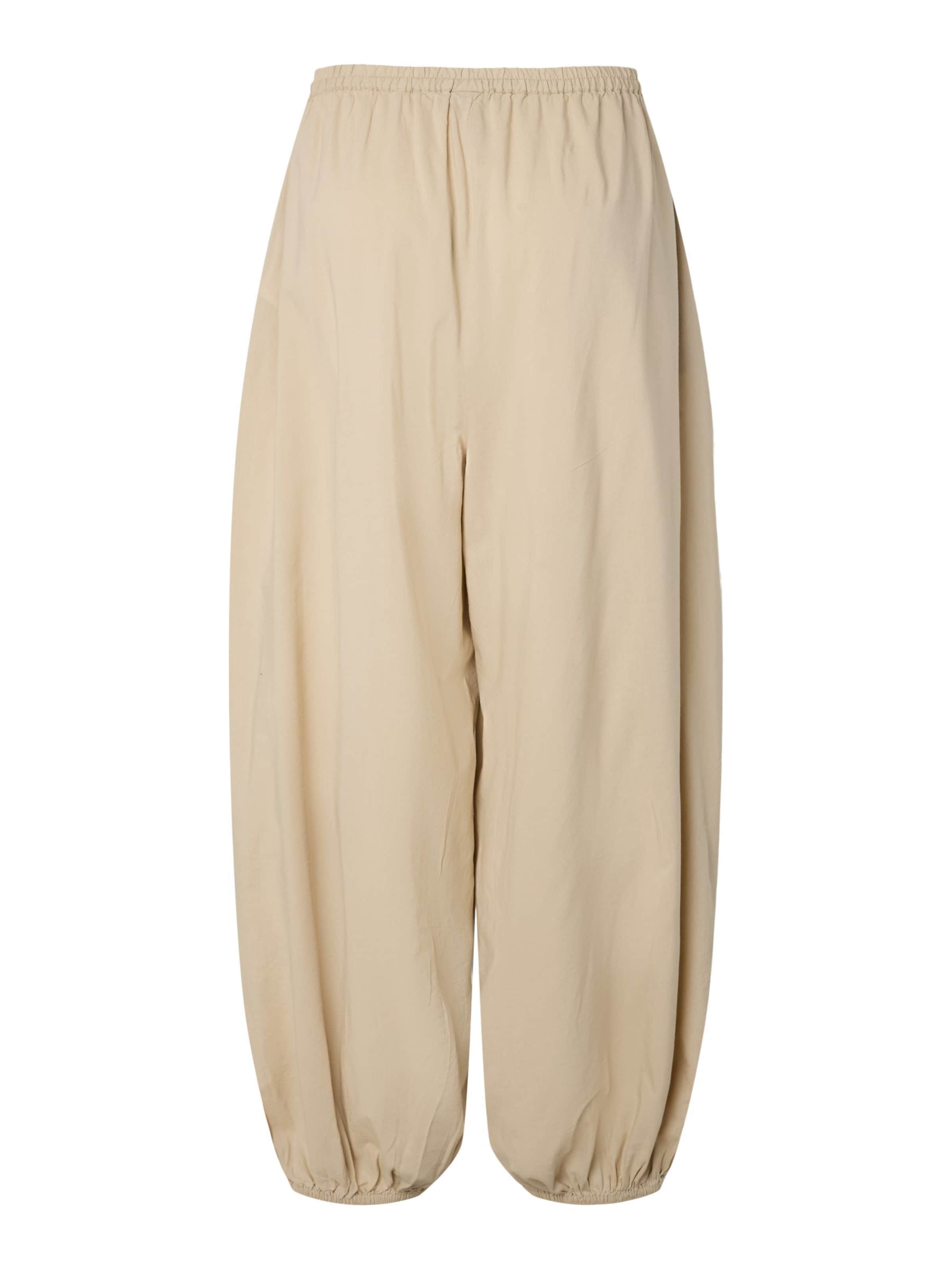 PIECES Tønde Bukser 'PCSmilla' i beige