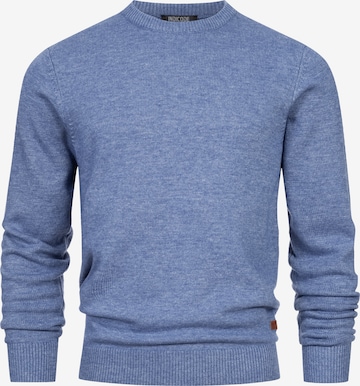 INDICODE JEANS Sweater 'INMargous' in Blue: front