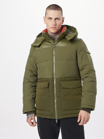 SCOTCH & SODA Winterjas in Groen: voorkant