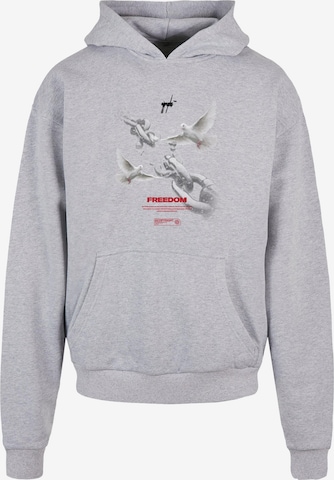 MJ Gonzales Sweatshirt 'Freedom' in Grau: predná strana