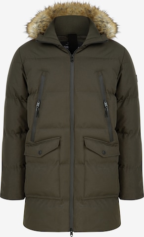 Threadbare Zimní bunda 'Renfield' – zelená: přední strana