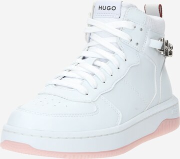 Sneaker alta 'Kilian Hito' di HUGO in bianco: frontale