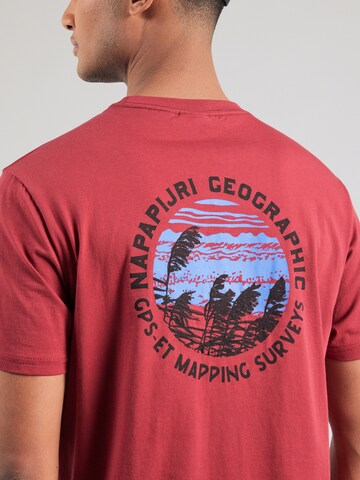 NAPAPIJRI Shirt 'VIGNONI' in Rood