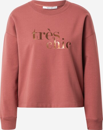 ABOUT YOU Sweatshirt 'Samira' in Pink: predná strana