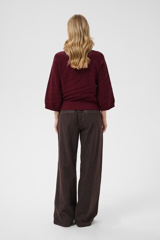 Pull-over 'Dela' Cream en rouge