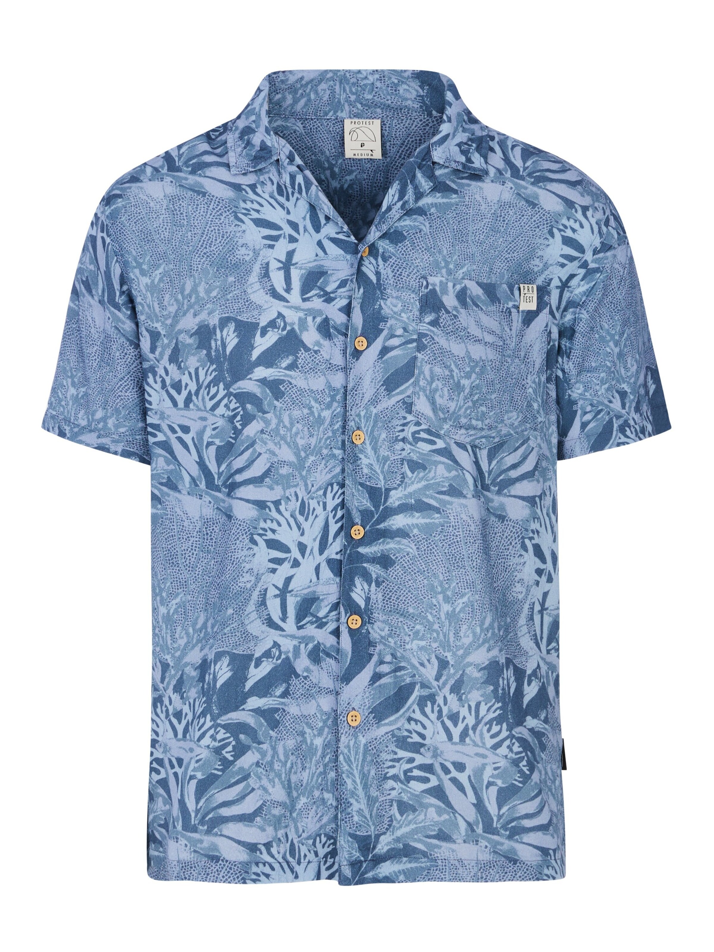 PROTEST Shirt 'PRTSyde'‌‌‌‌‌‌‌ in Blau: Vorderseite