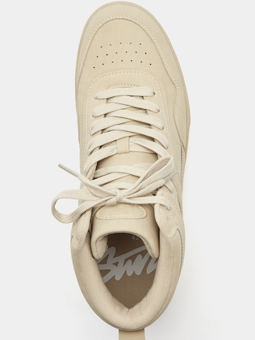 Pull&Bear High-top trainers in Beige