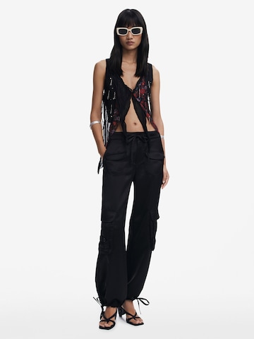 Desigual Tapered Cargobroek in Zwart
