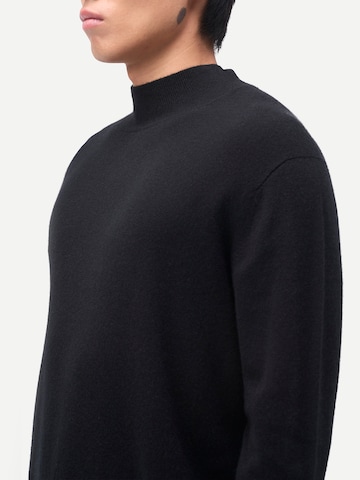 GOBI Cashmere Kampsun 'Men's Timeless Mock Neck Cashmere Sweater', värv must