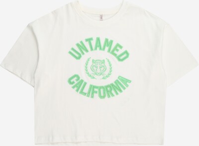 KIDS ONLY T-Shirt 'VILLA' en vert clair / blanc, Vue avec produit
