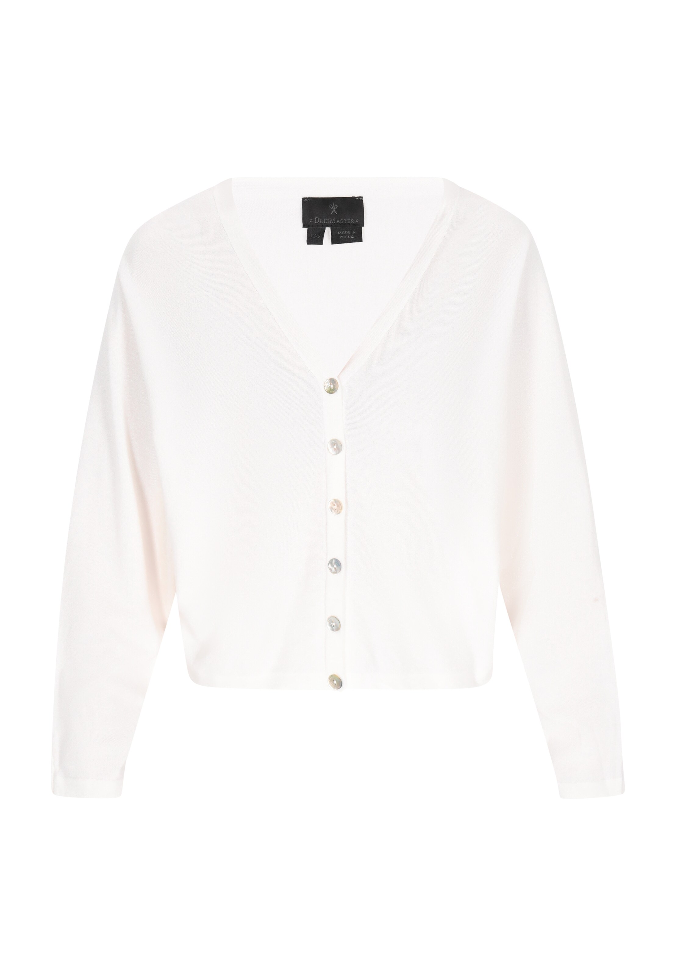 DreiMaster Klassik - Cárdigan 'Classic Look' en blanco: frente