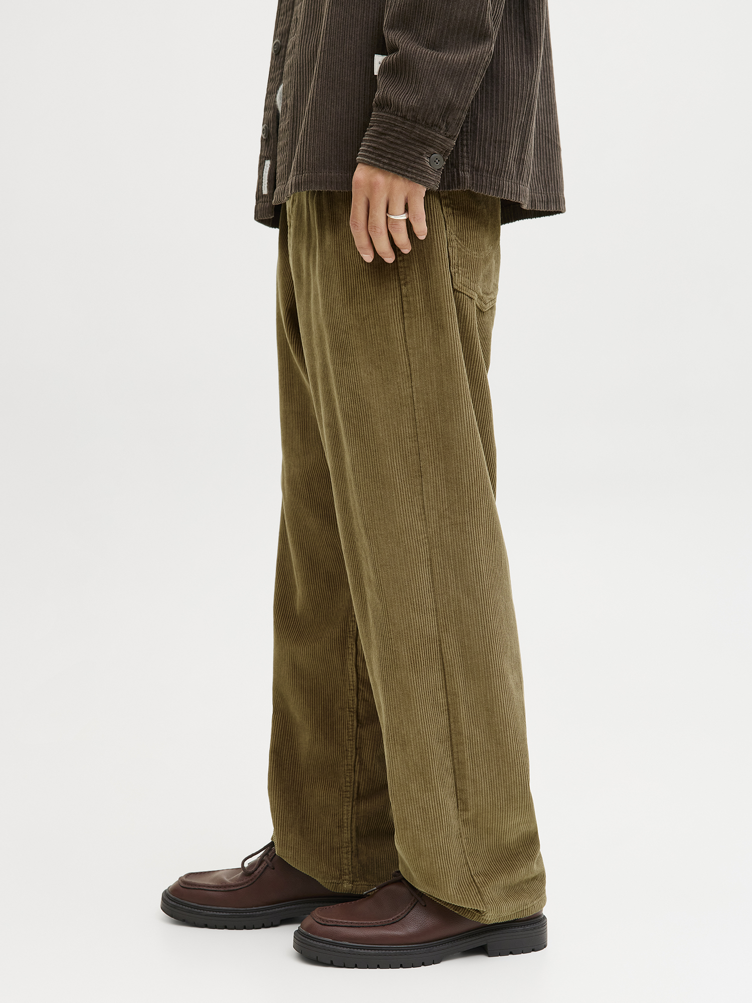 JACK & JONES Pantaloni Classici Regular Fit - Tessuto Misto Elasticizzato Con Vita Media, Tasche E Fondo Con Risvolto