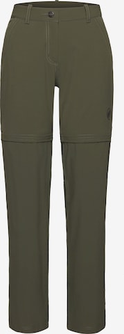 MAMMUT Outdoor Pants in Green: front