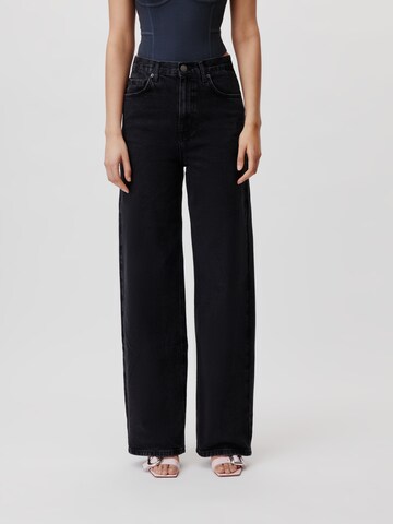 LeGer by Lena Gercke Wide Leg Jeans 'Cleo' in Schwarz: predná strana