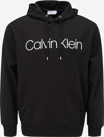 Calvin Klein Big & Tall Sweatshirt in Black: front