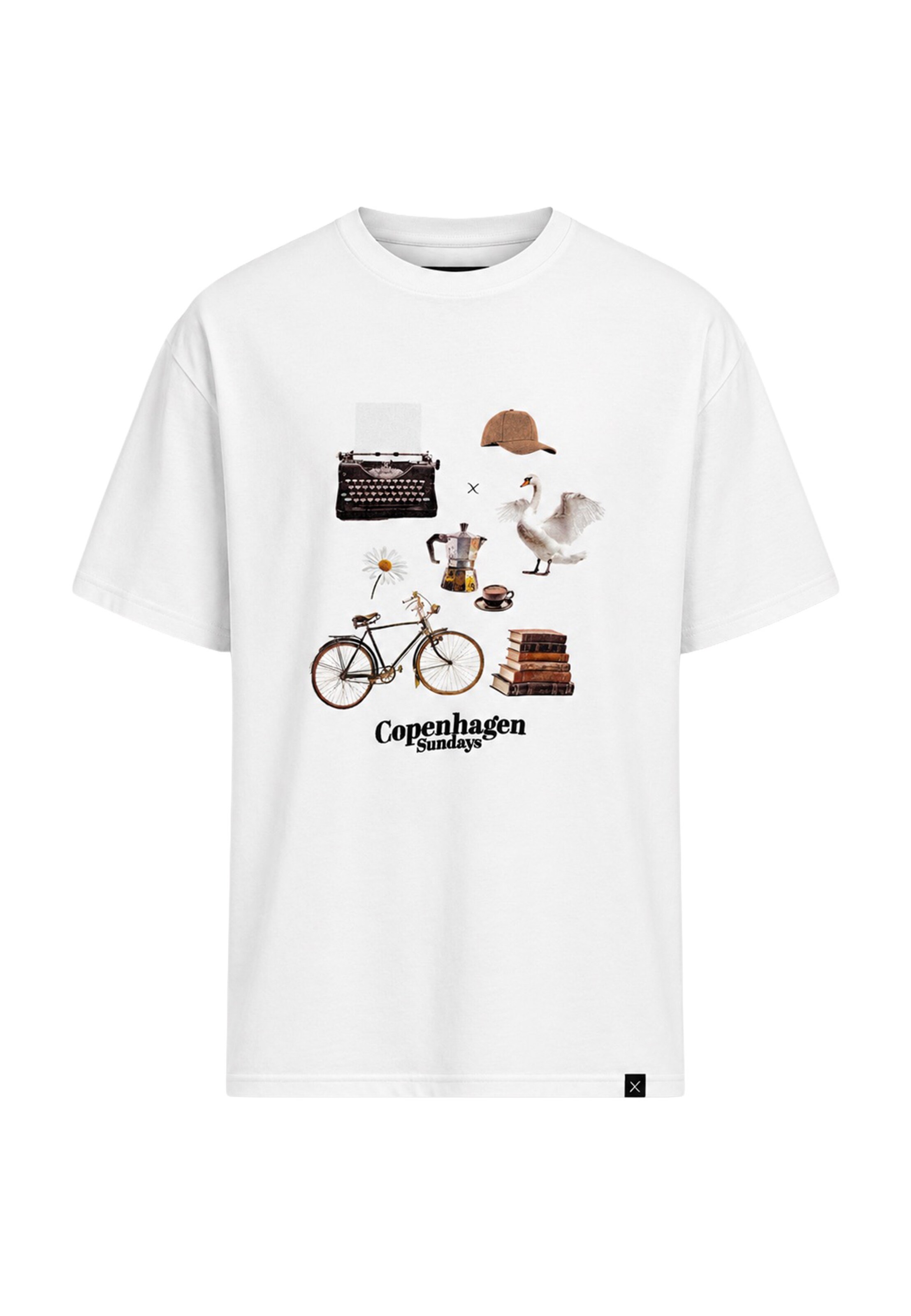 Clean Cut Copenhagen Shirt 'Sundays' in Wit: voorkant